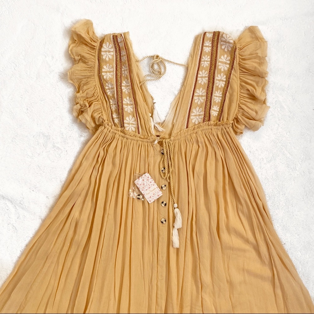 Free People Bali Will Wait For You Midi Dress - Picture 7 of 8
